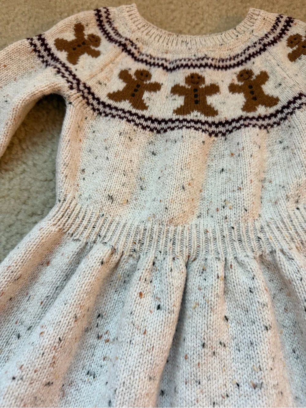 Gymboree girls gingerbread sweater dress 4T